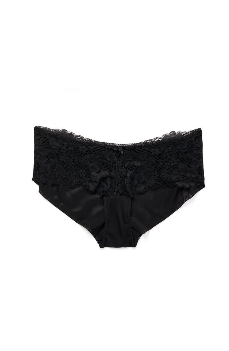 Adore Me Cinthia Hipster Panties, Alternate, color, Black