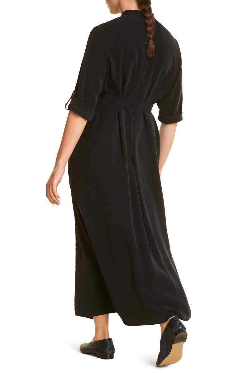 Marina Rinaldi Dadaista Belted Long Shirtdress, Alternate, color, 