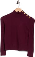 L'AGENCE Kamdyn Mock Neck Rib Sweater