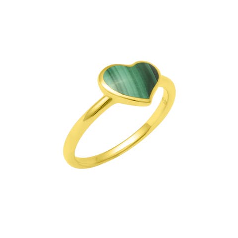 My One Heart Gemstone Gold Vermeil Ring