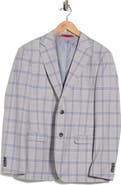 ZANETTI Trim Fit Plaid Sport Coat