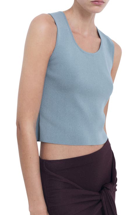Scoop Neck Sweater Tank