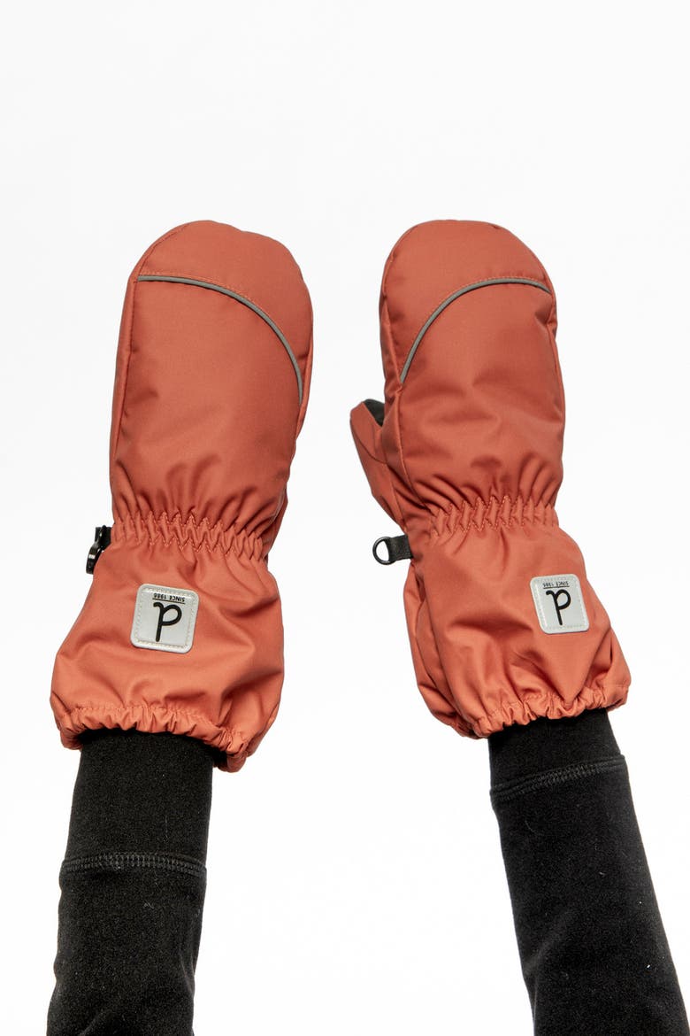 Rubberized Waterproof Play Grip Winter Mittens, Alternate, color, Warm Brown