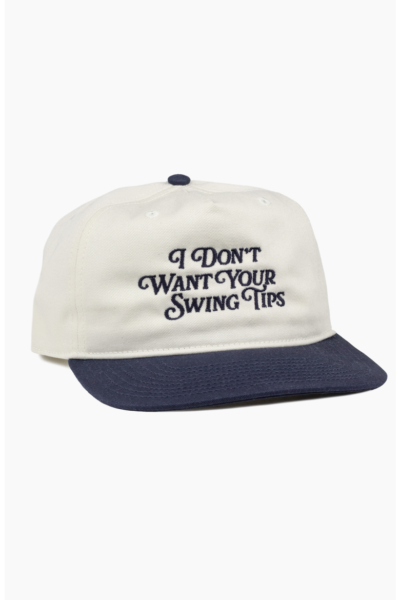 I Don't Want Your Swing Tips Hat, Main, color, Bone / Navy