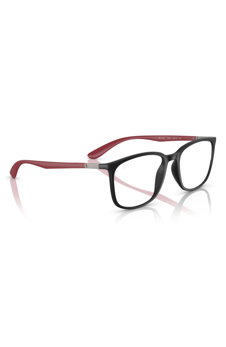 Ray-Ban 54mm Square Optical Glasses, Alternate, color, Sand Red