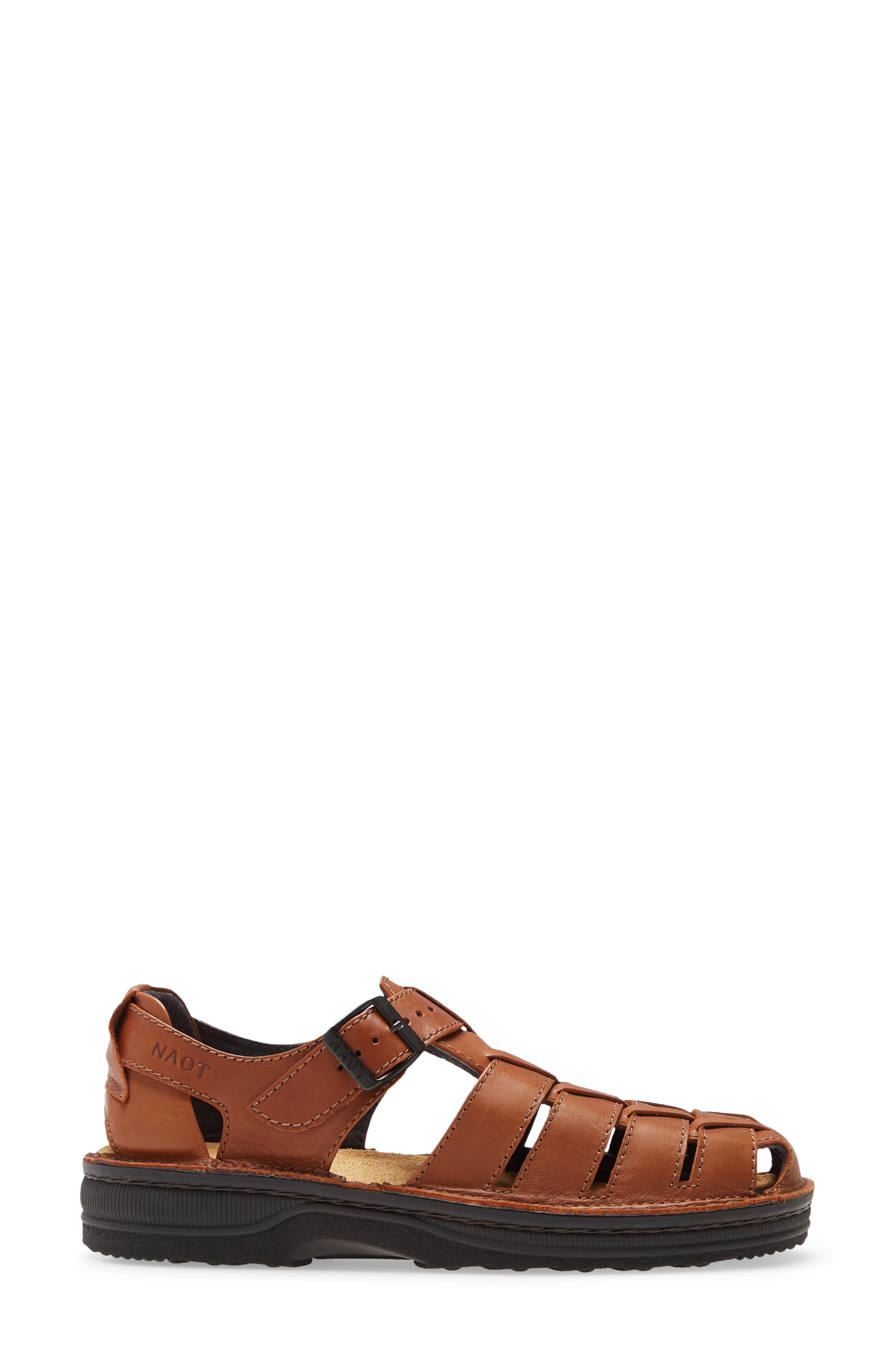 Julius Fisherman Sandal, Alternate, color, SOFT MAPLE LEATHER