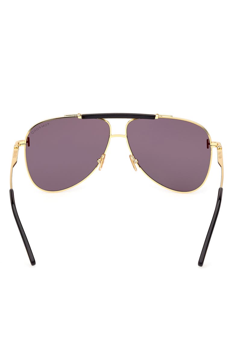 TOM FORD Brady 60mm Pilot Sunglasses, Alternate, color,