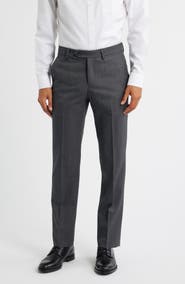Berle Flat Front Worsted Wool Gabardine Pants