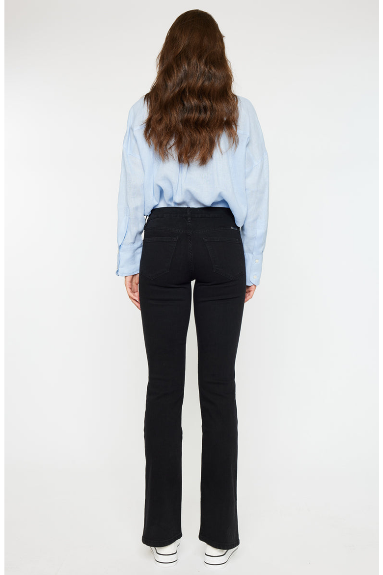 Mai Mid Rise Y2K Bootcut Jeans, Alternate, color, Black