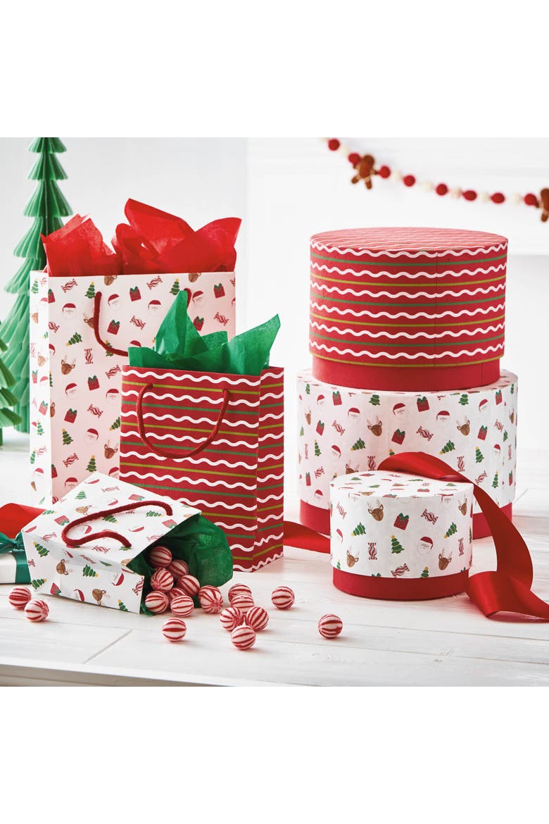 Tis The Season Multicolor Christmas Gift Bag Perfect for Gifting, Alternate, color, Multicolored