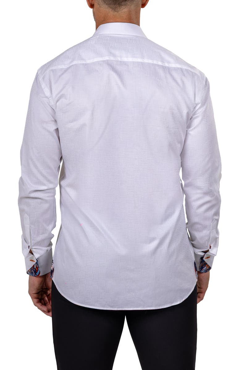 Maceoo Eins Marthy Contemporary Fit Cotton Button-Up Shirt, Alternate, color, 