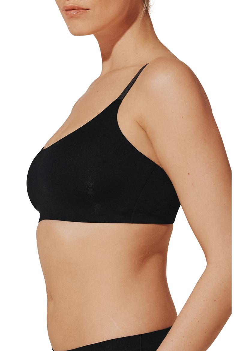 Thermoregulating TempSync™ Wireless Scoop Bra, Alternate, color, BLACK