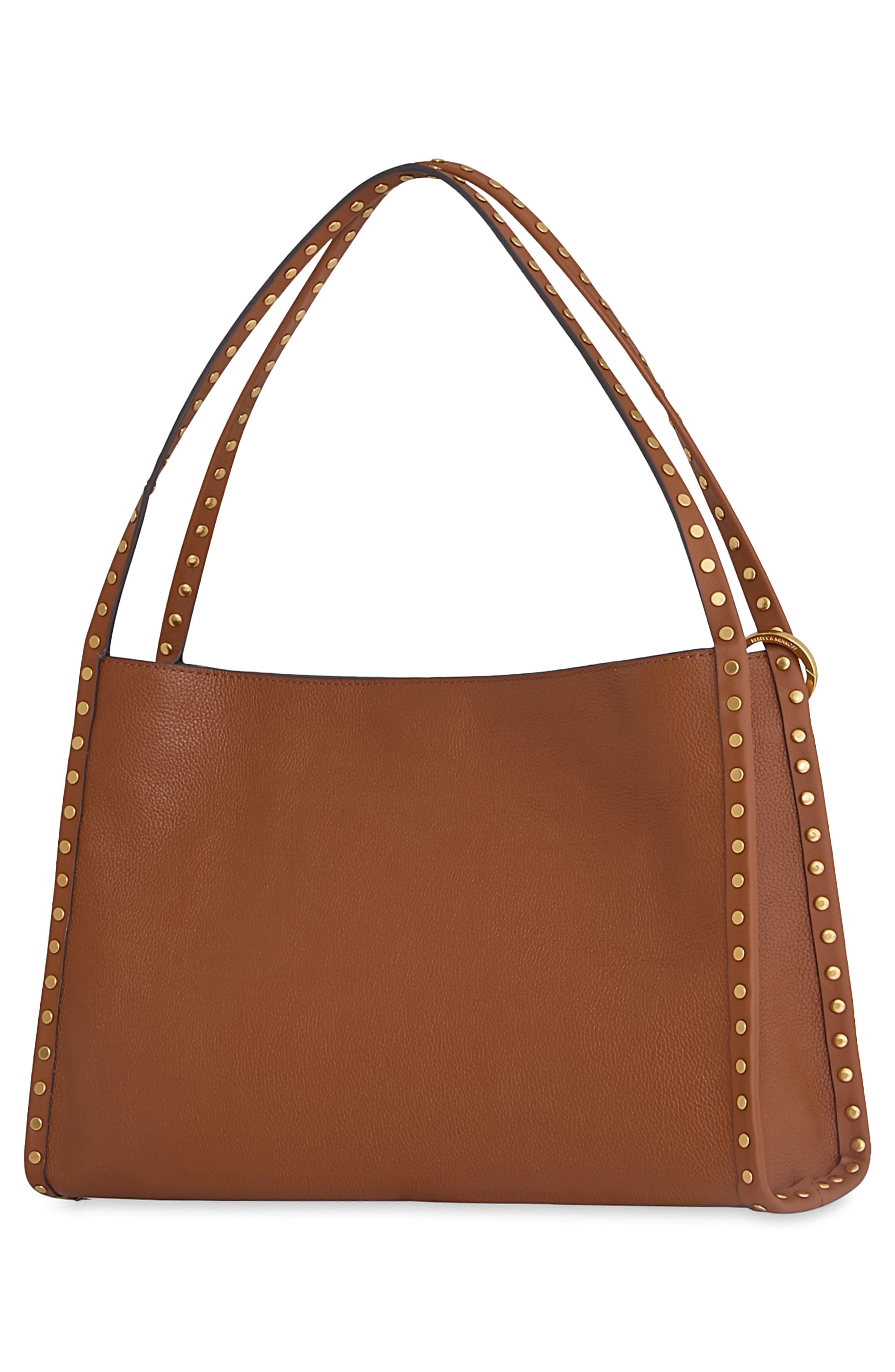 Dylan Leather Shoulder Bag, Alternate, color, COCOA