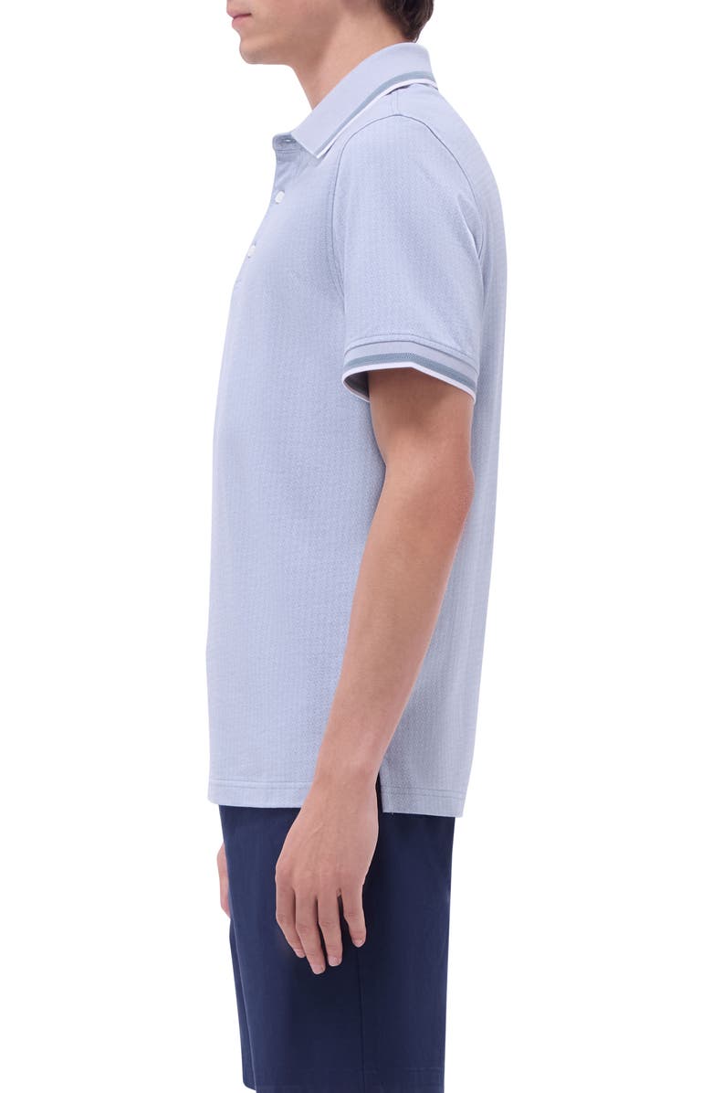 Bugatchi Speckled Bird's Eye Cotton Polo, Alternate, color,