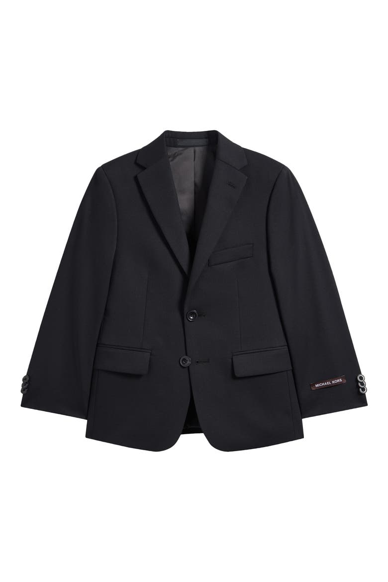 Kids' Wool Blend Blazer, Main, color, BLACK