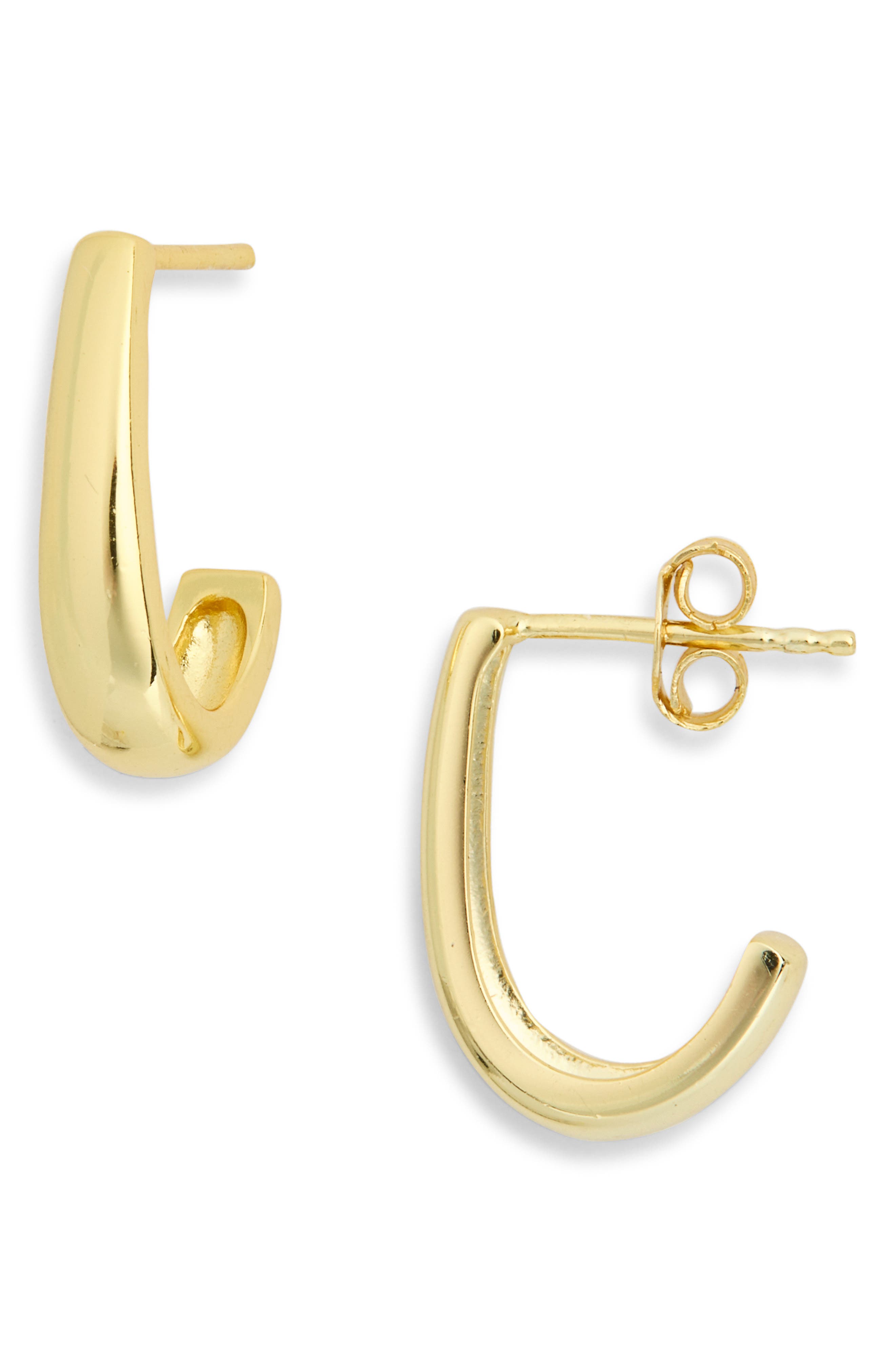 ARGENTO VIVO Classic J Hoop Earrings
