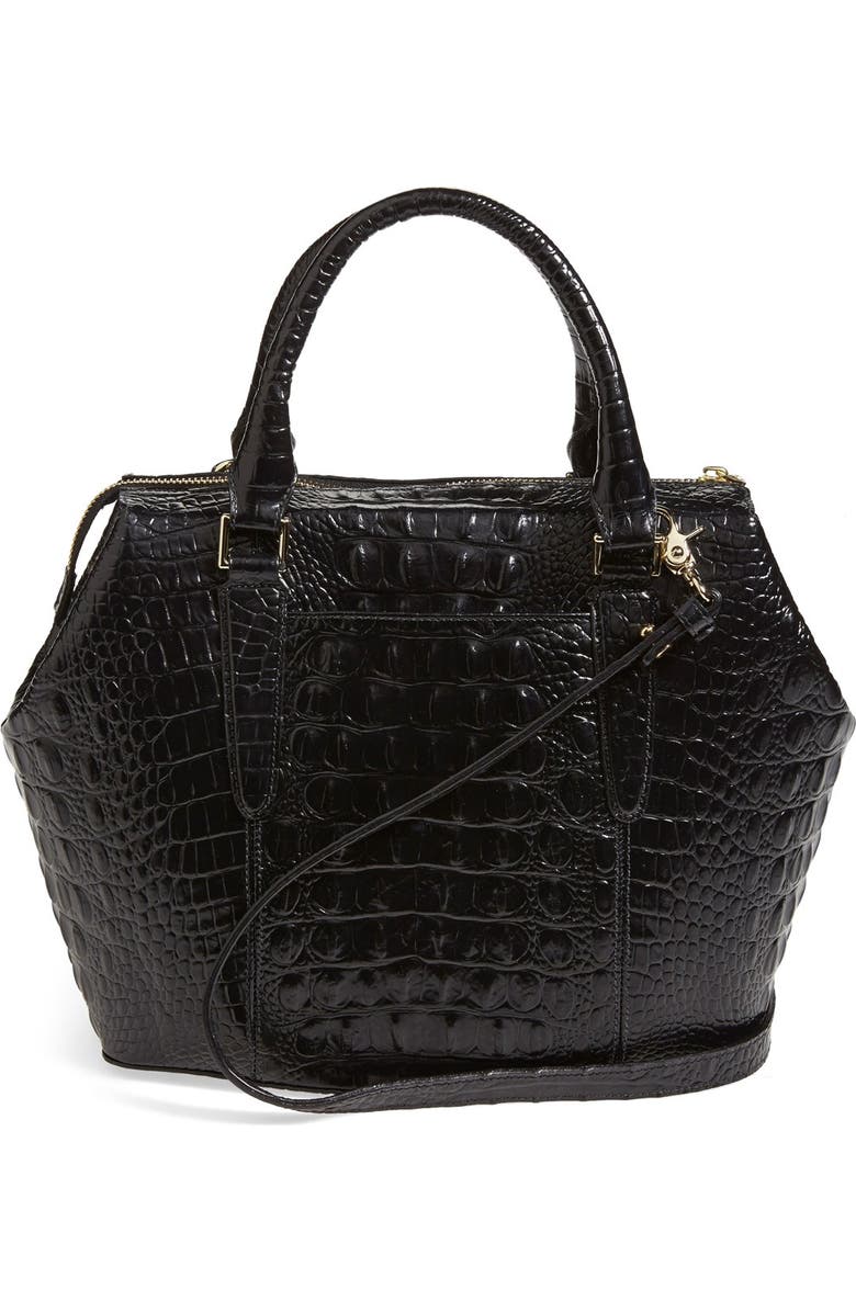 Brahmin 'West Lake' Croc Embossed Satchel, Alternate, color,