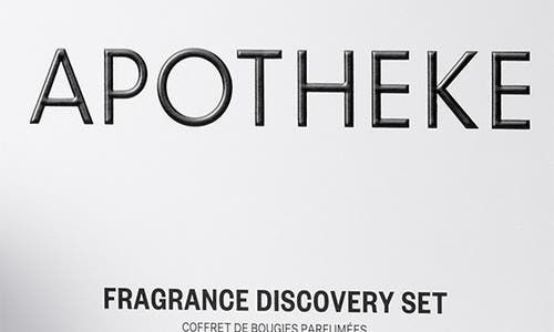 Apotheke Fragrance Discovery Mini Candle Set $68 Value In Brown