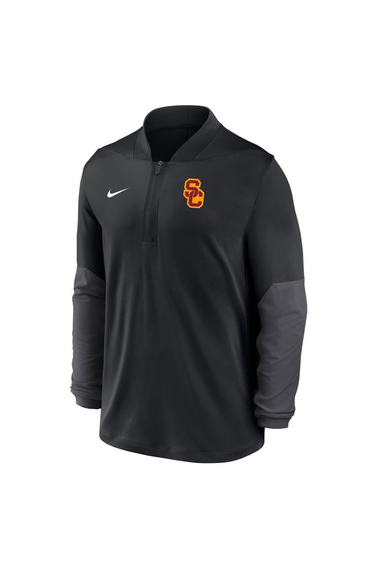 Men's Nike Black USC Trojans One Goal Performance Half-Zip Pullover, Alternate, color, Black