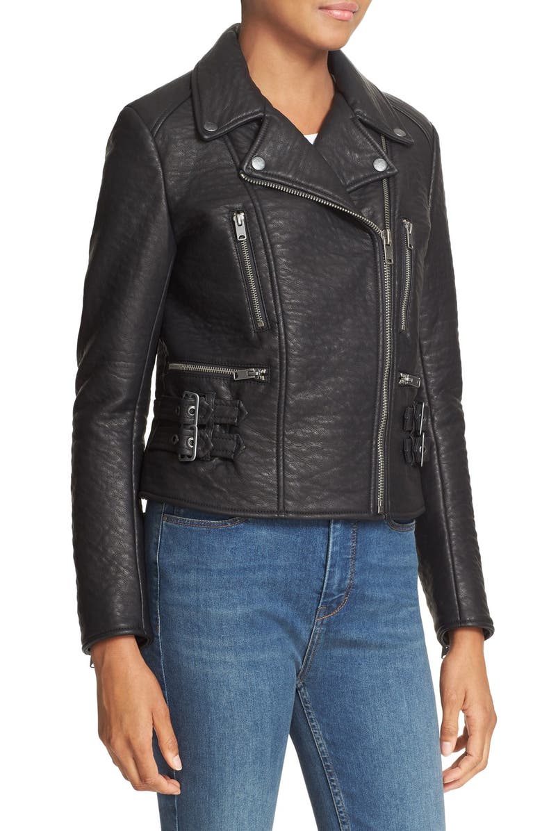 Free People 'Soho' Faux Leather Moto Jacket, Alternate, color, 