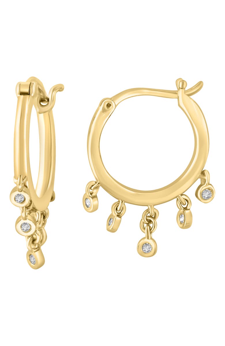 EFFY Diamond Hoop Earrings, Main, color, Gold
