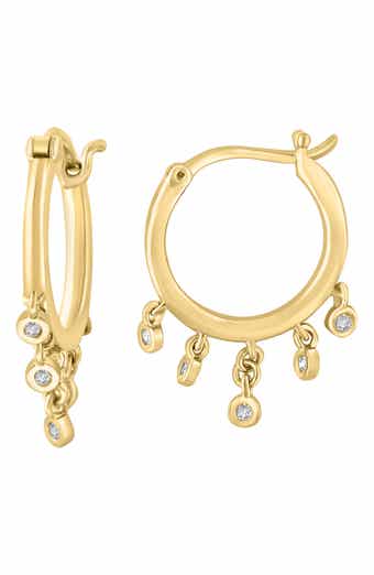 Diamond Hoop Earrings
