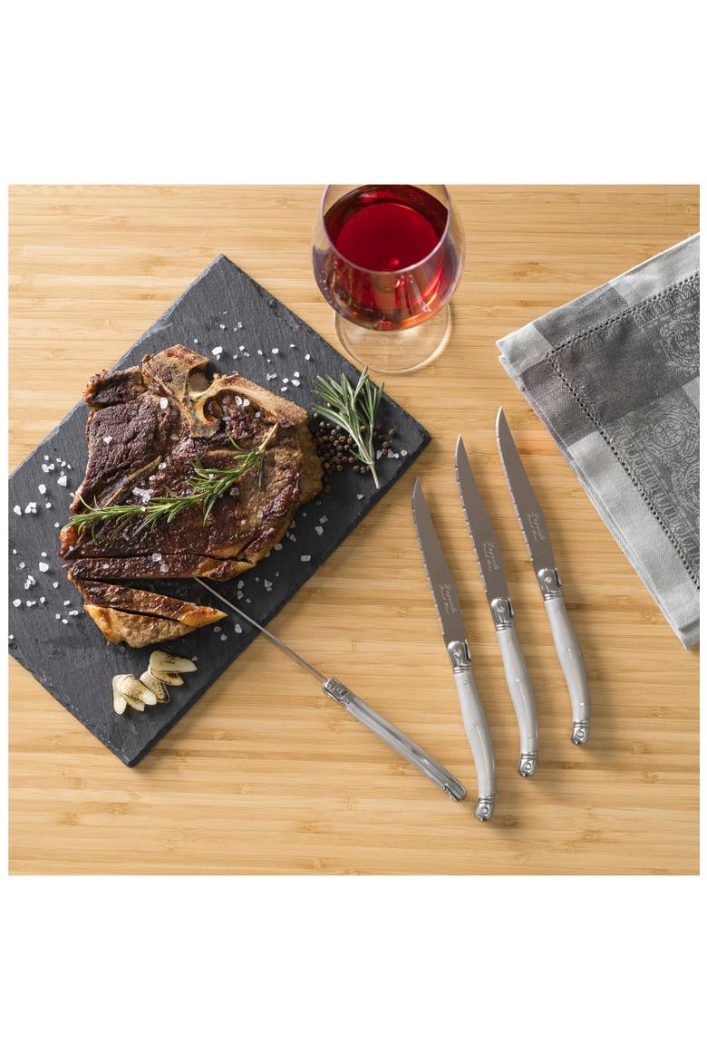 Laguiole Steak Knife - Set of 4, Alternate, color, PEWTER