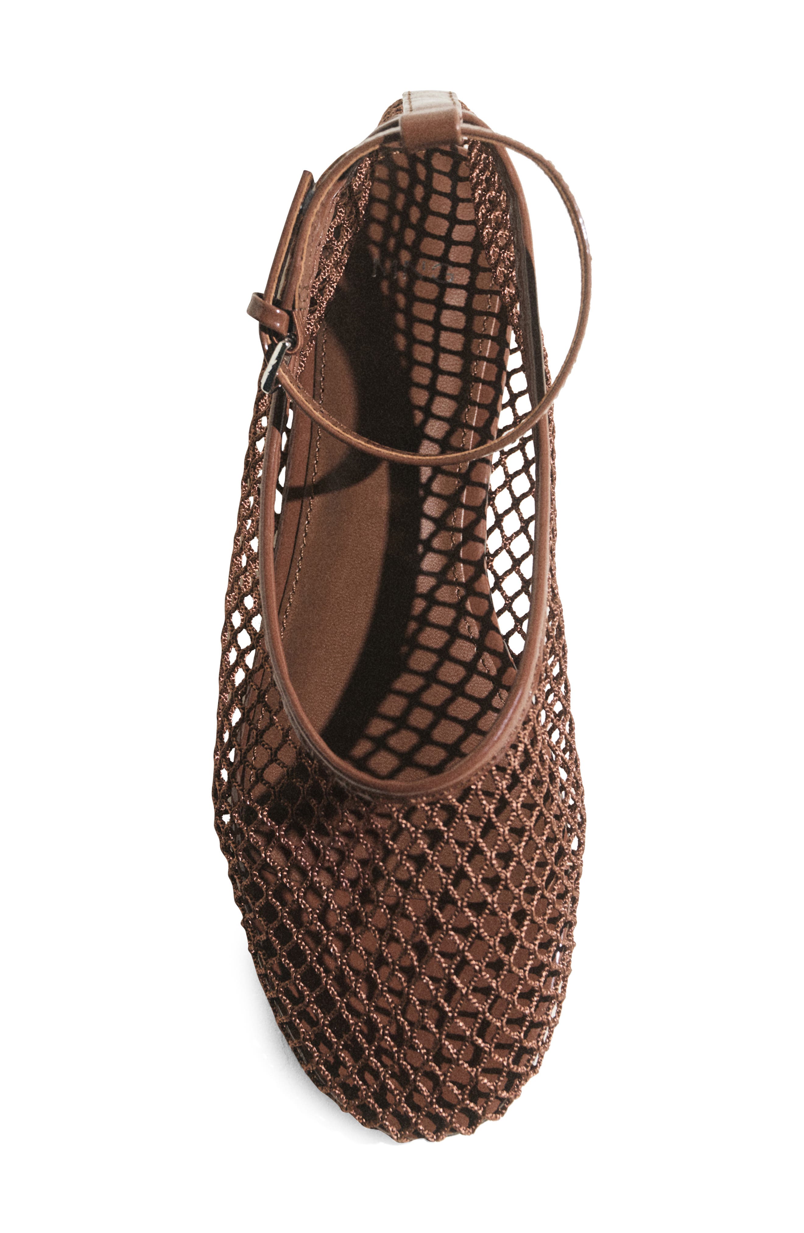 Ankle Strap Ballet Flat, Alternate, color, CHOCOLATE