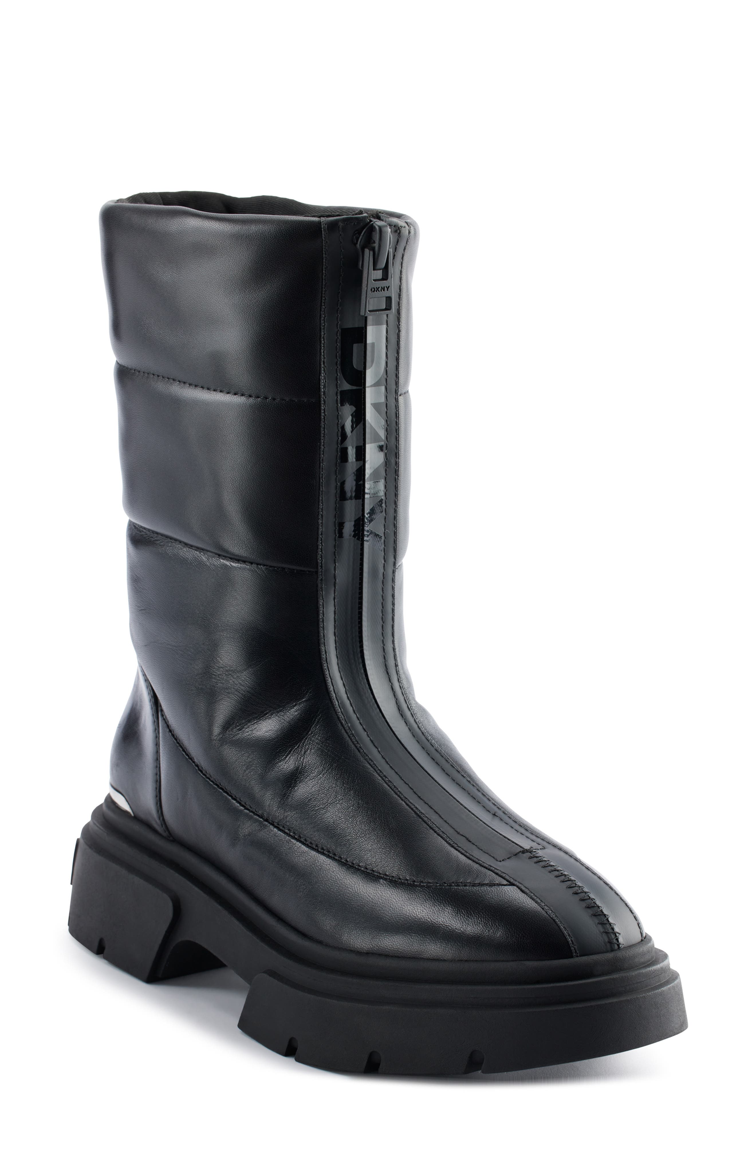 DKNY Fiza Lug Sole Bootie, Main, color, 