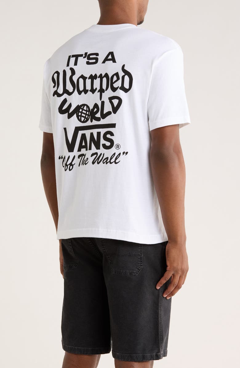 Vans Warped World Graphic T-Shirt, Alternate, color, White