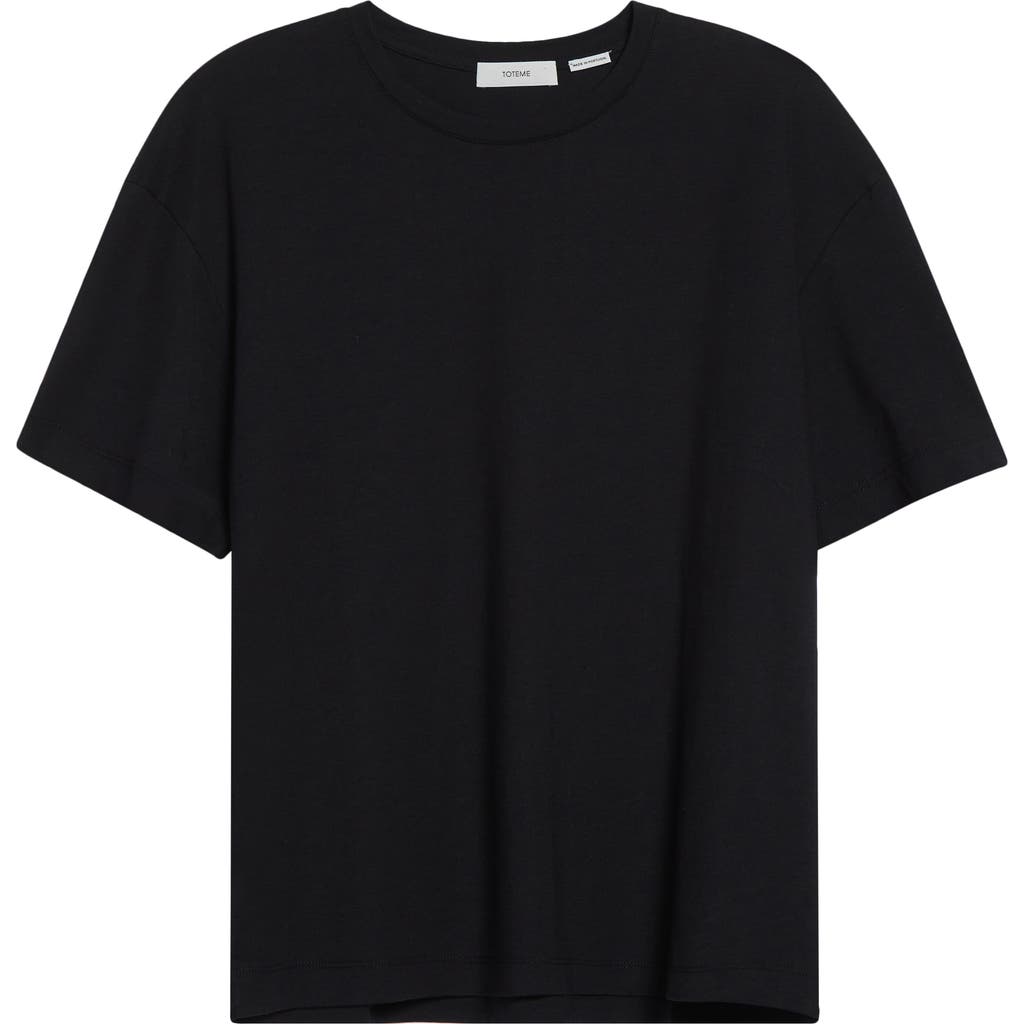 Totême Toteme Classic Crewneck T-shirt In Black
