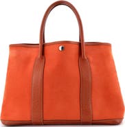 Pre-Owned Hermes Garden Party Tote Toile and Leather 36