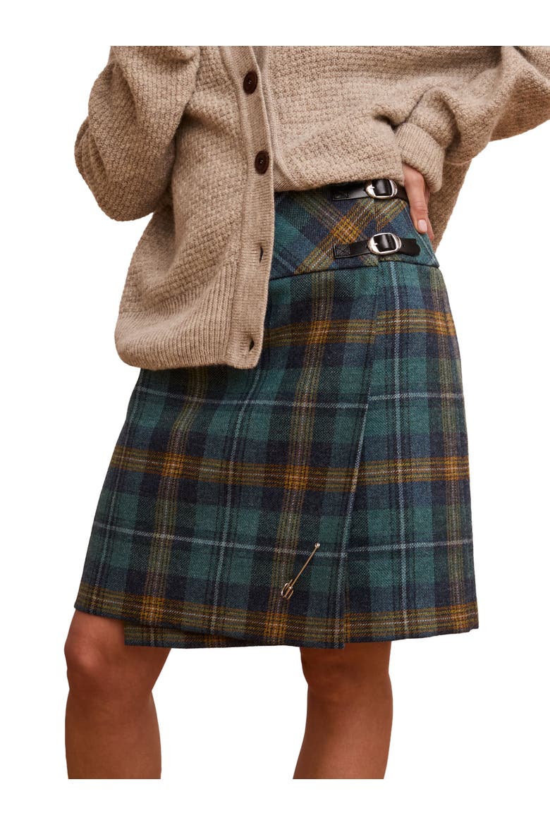 The Celt Kilt, Main, color, Teal / Ochre Tartan
