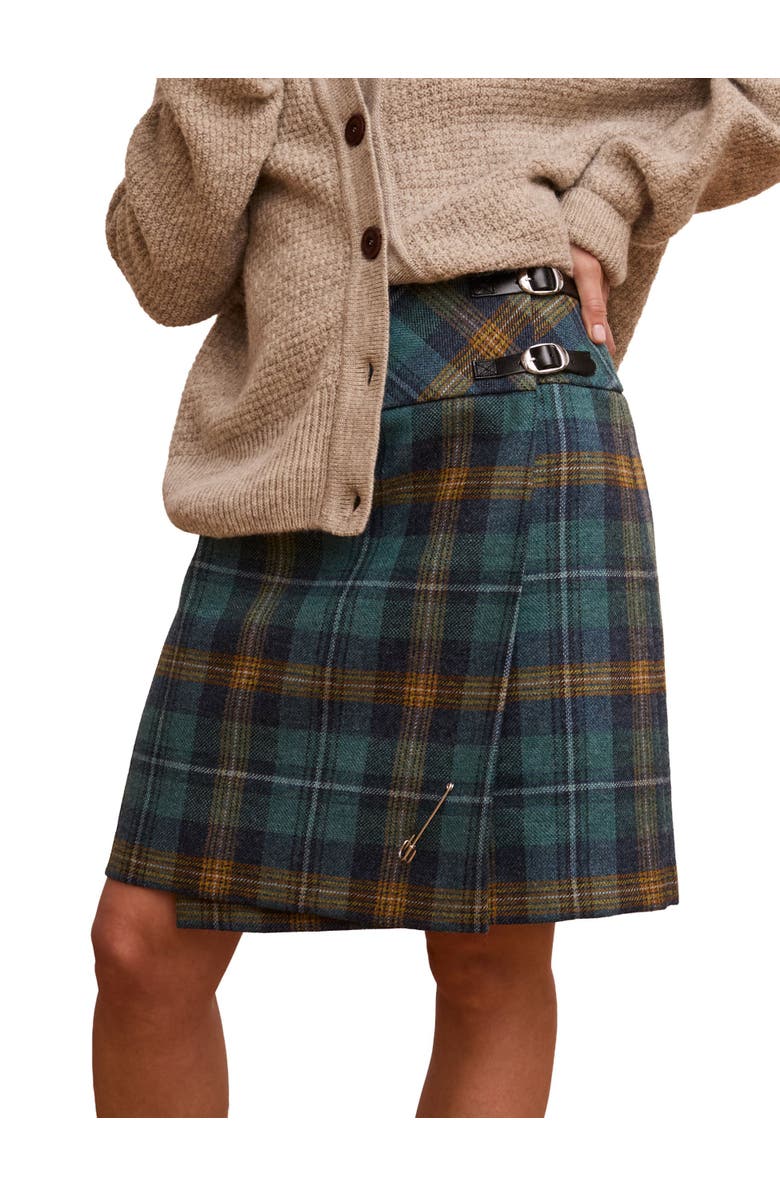 Celtic & Co. The British Celt Kilt, Main, color, Teal / Ochre Tartan
