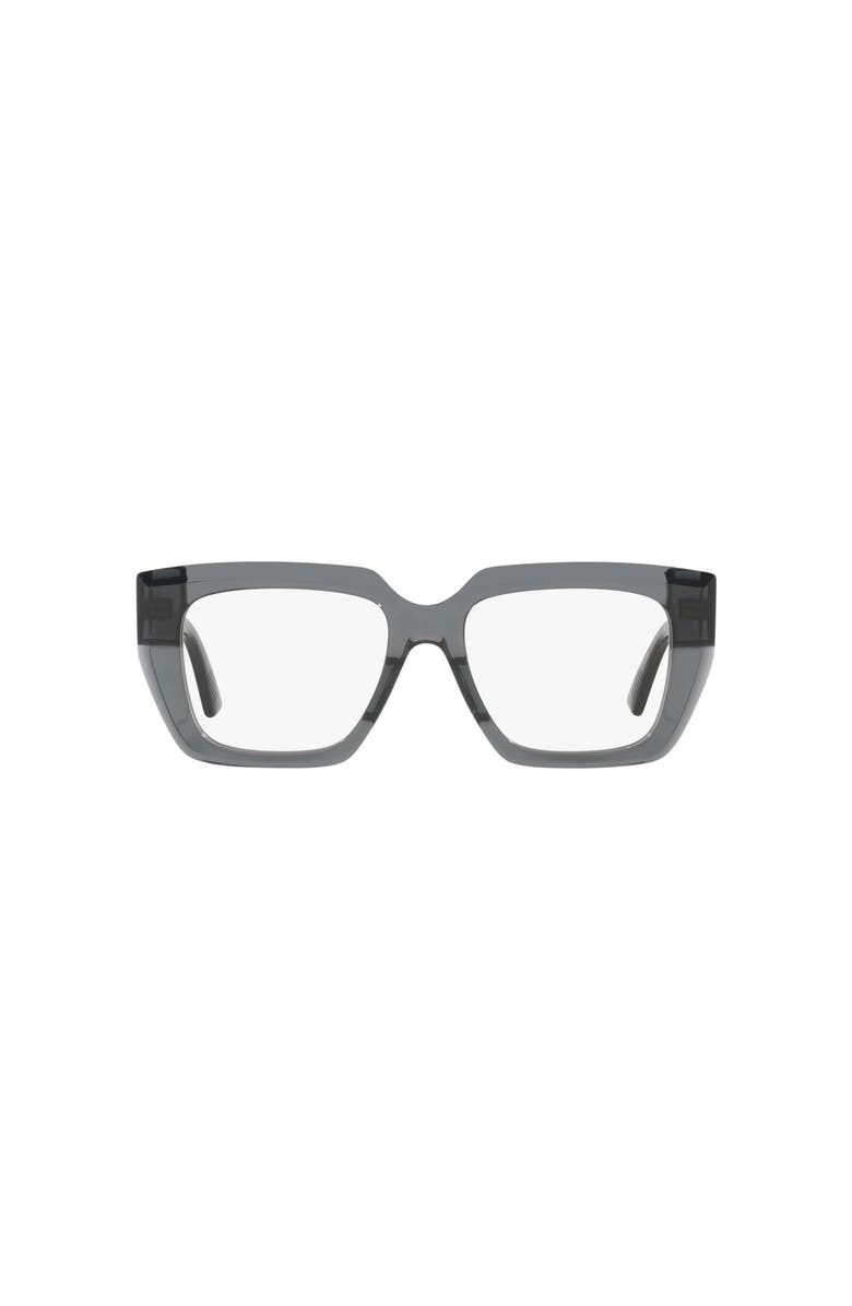 Bottega Veneta 52mm Rectangle optical glasses, Alternate, color, Grey