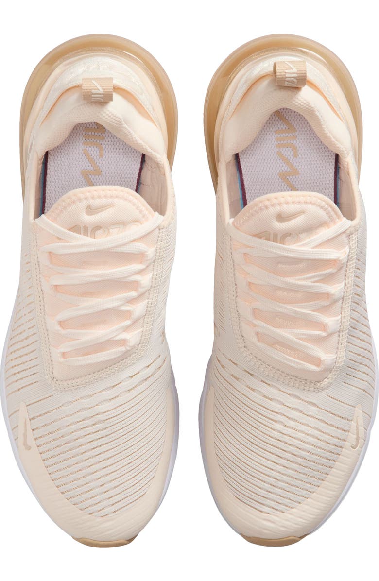 Nike Air Max 270 Sneaker, Alternate, color, Chalk/ Sand Drift/ White