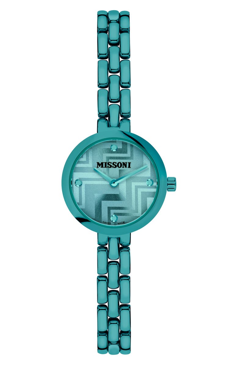 Missoni Petite Bracelet Watch, 25mm, Main, color, Green