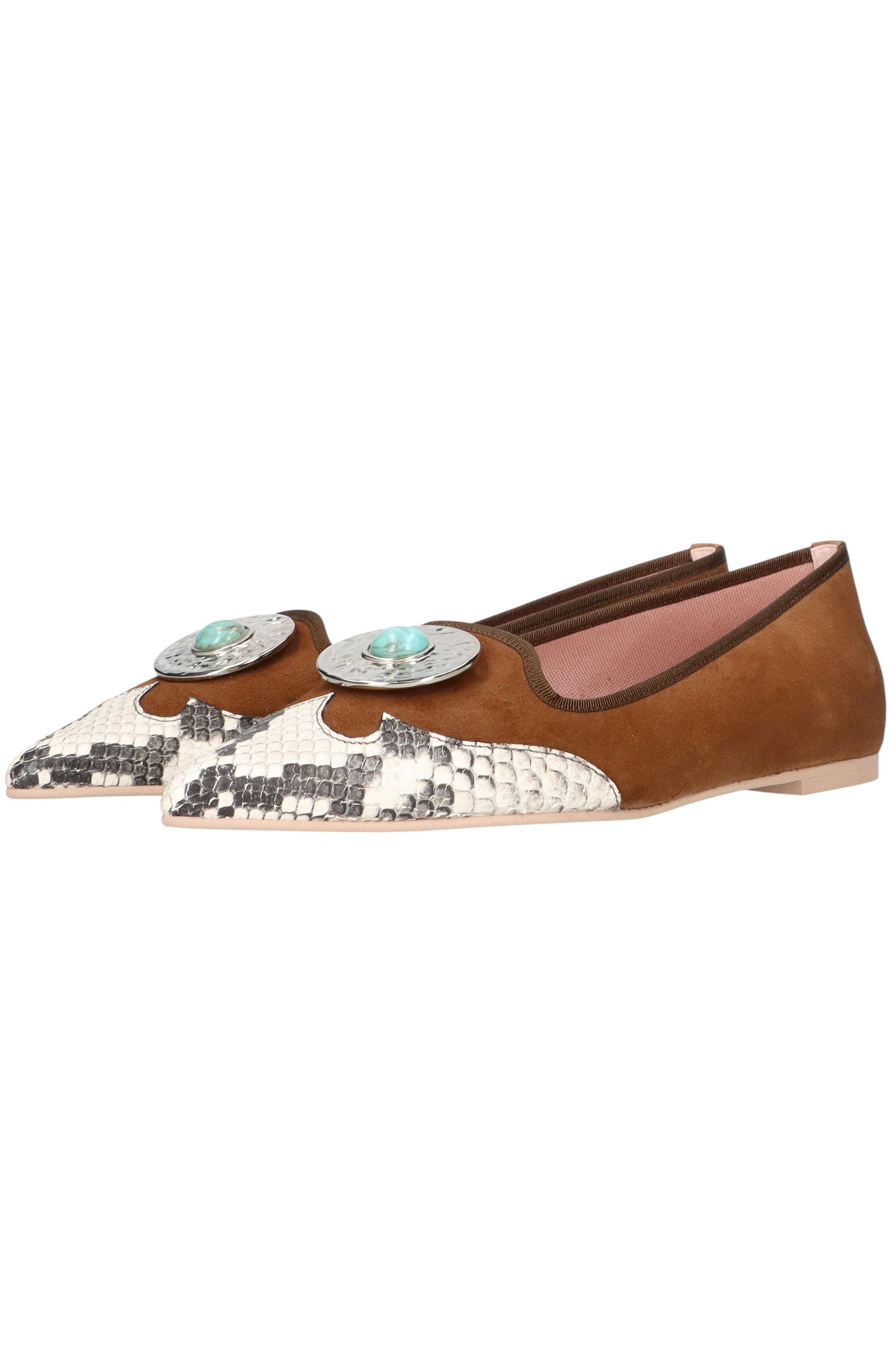 Pretty Ballerinas Cowboy Pointed Toe Loafer, Alternate, color, Brown