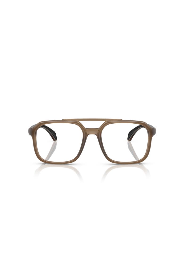 54mm Square optical glasses, Alternate, color, Brown