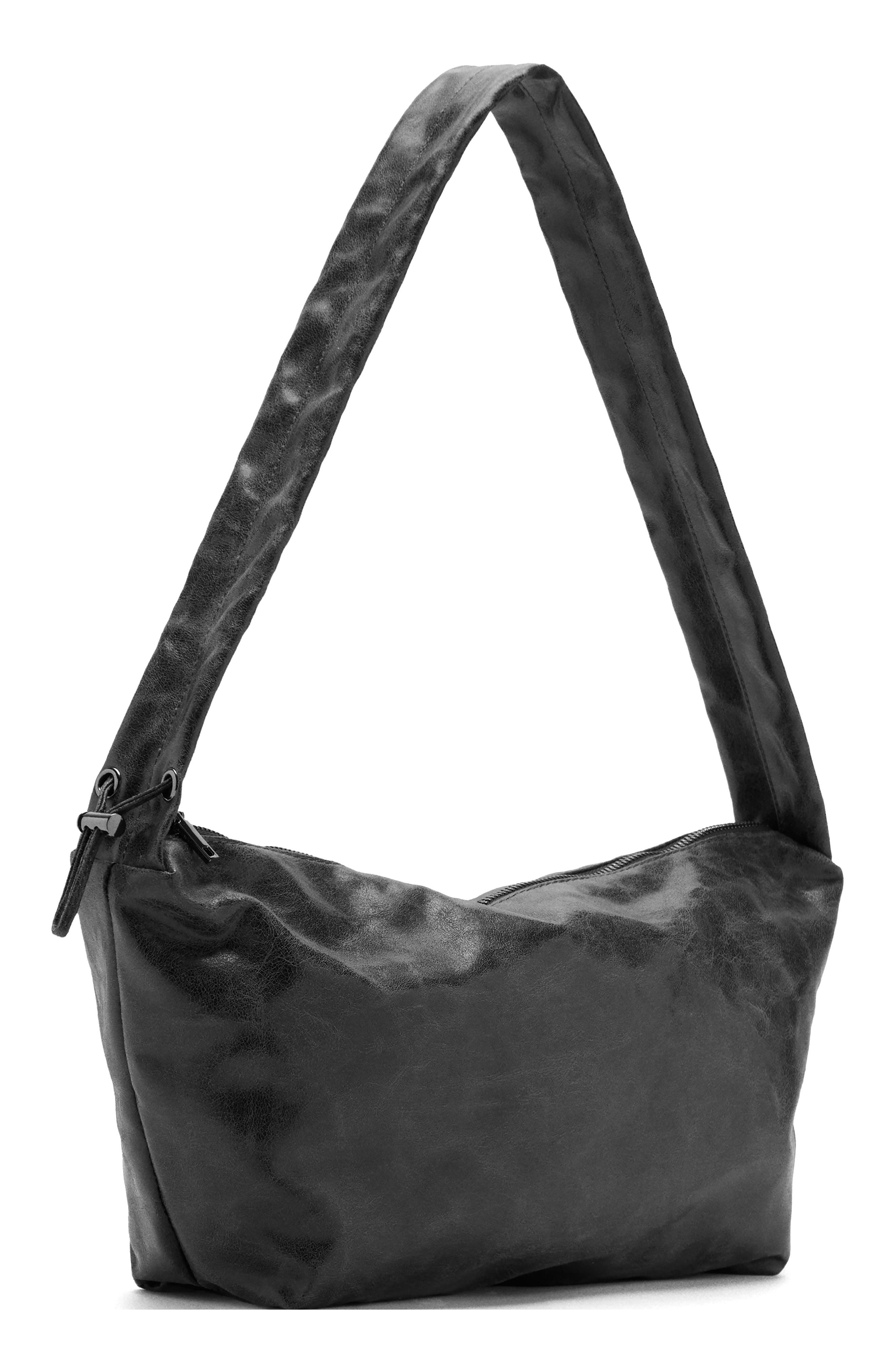 MANGO TEEN Faux Leather Shoulder Bag, Alternate, color, Grey