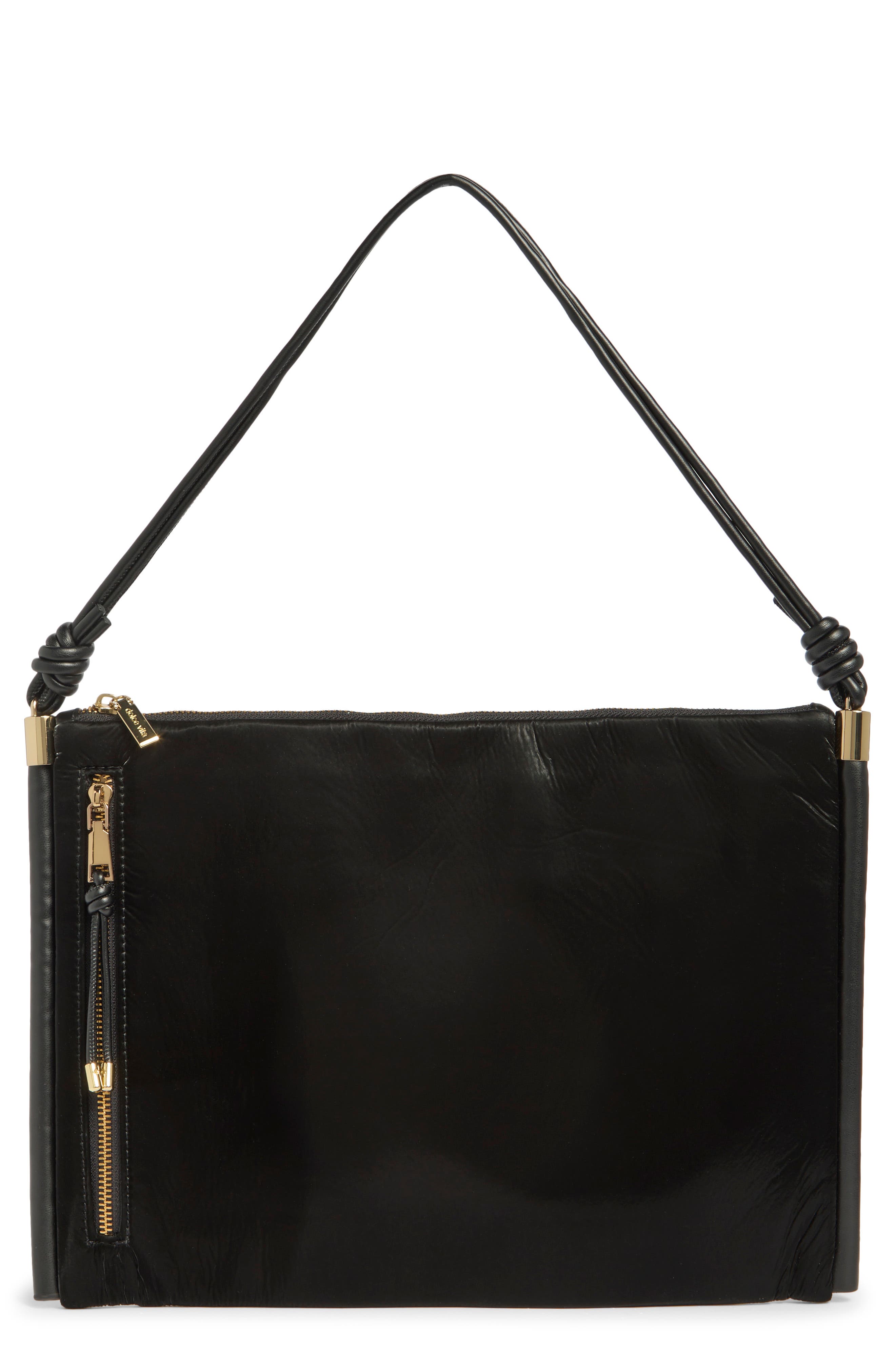 Dolce Vita Slim Shoulder Bag, Main, color, Black