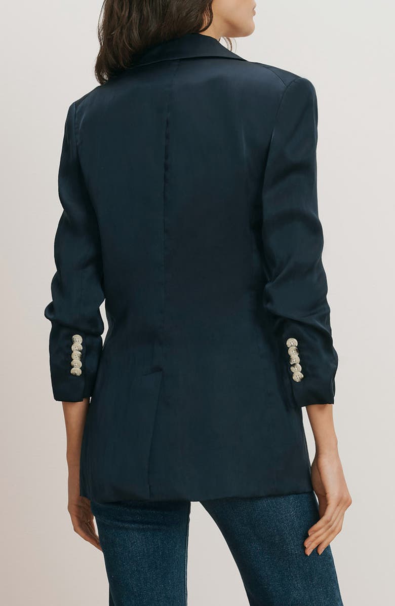 Veronica Beard Chesterfield Dickey Jacket, Alternate, color, Navy