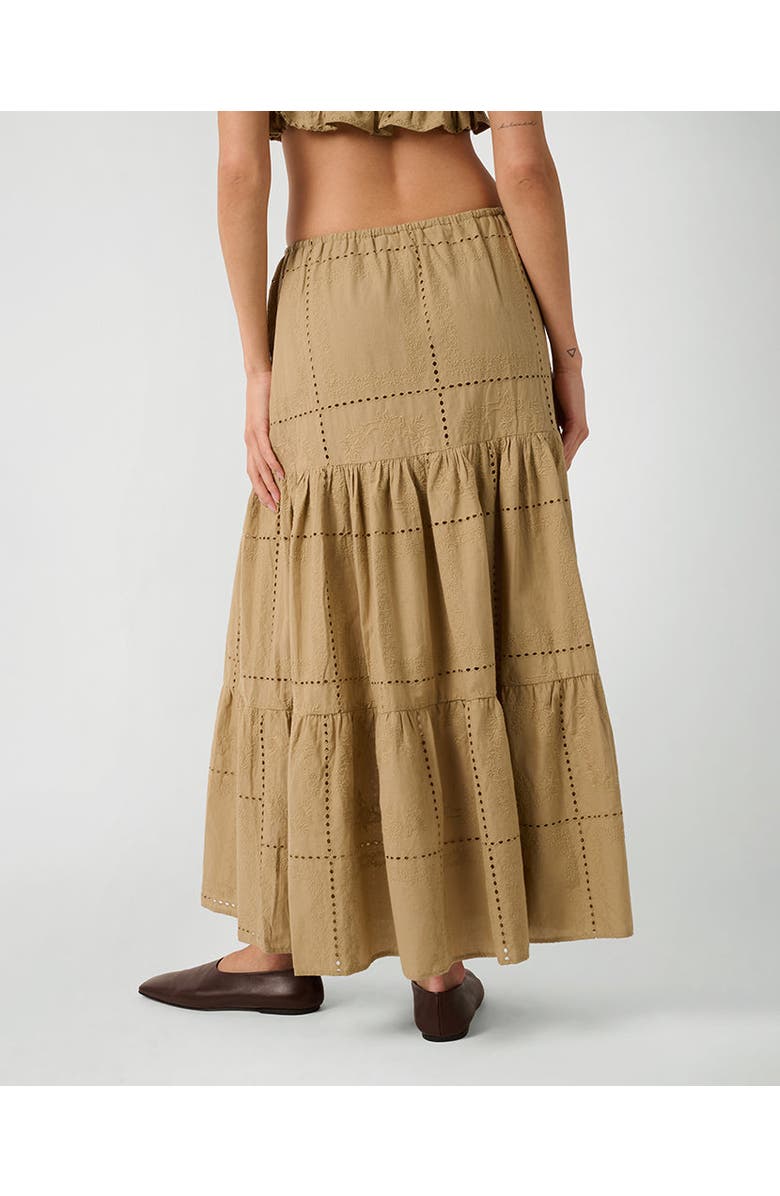 WeWoreWhat Midi Pull On Skirt, Alternate, color, Oat Multi