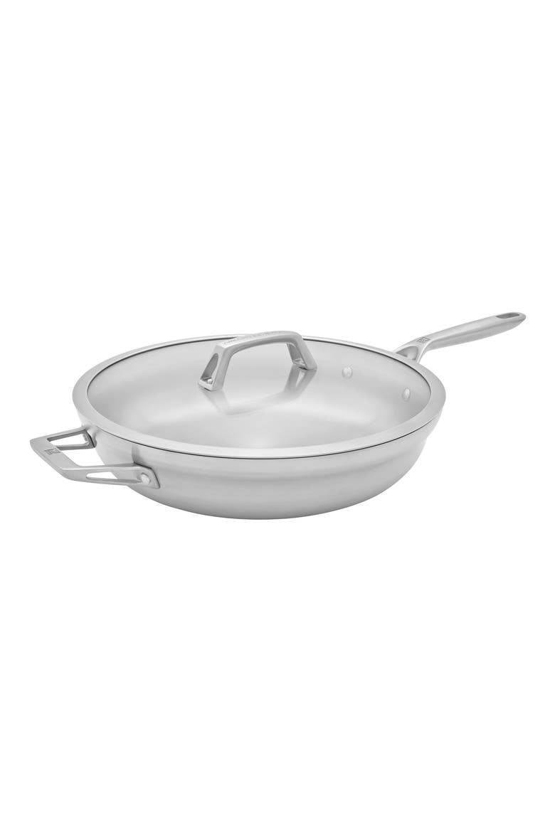 Motion Stainless Steel Sauté Pan with Lid, Main, color, STAINLESS STEEL
