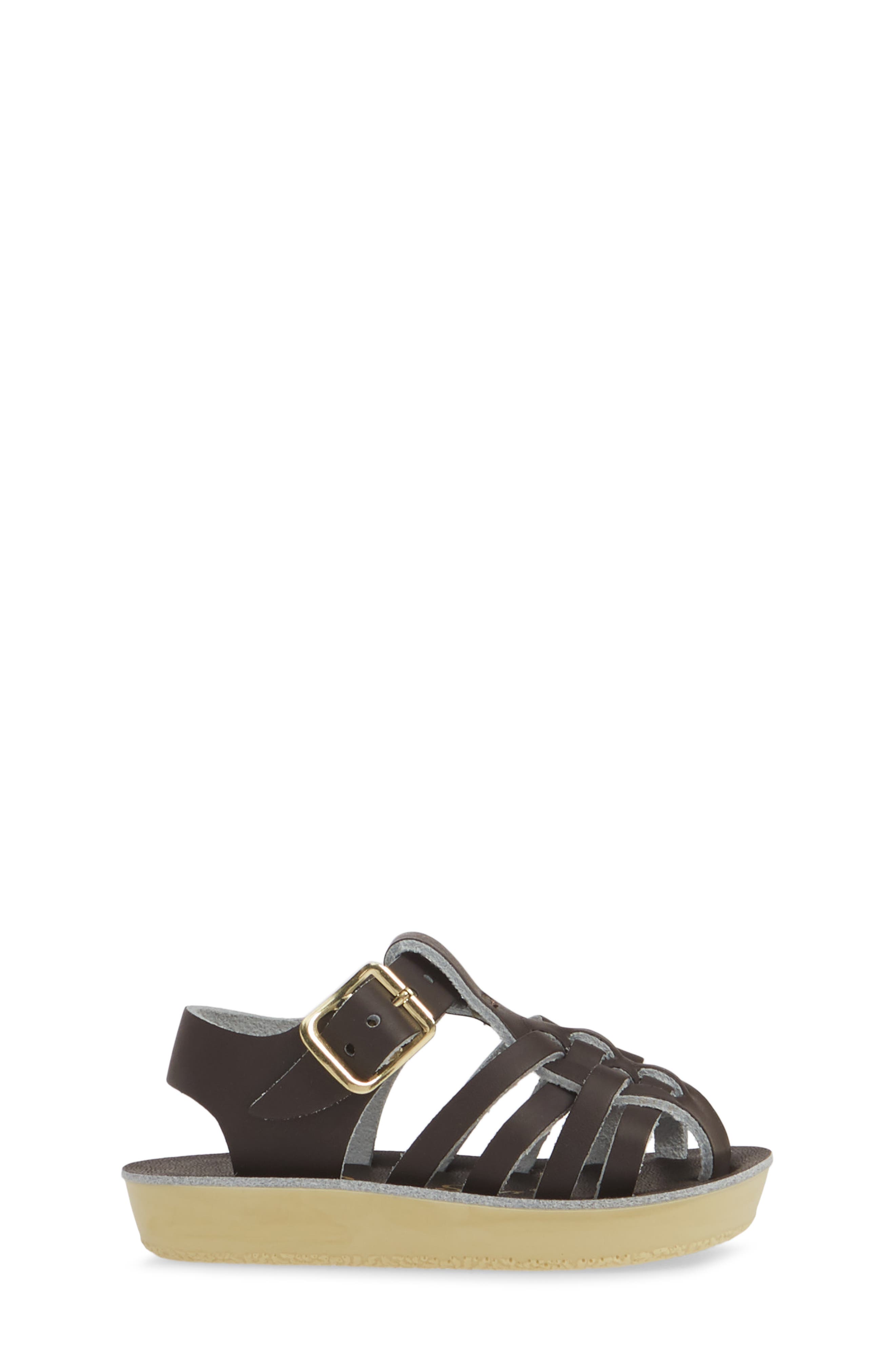 Water Friendly Fisherman Sandal, Alternate, color, BROWN