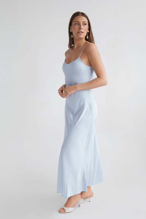 Lo+jayne The Everything Slip Dress In Blue