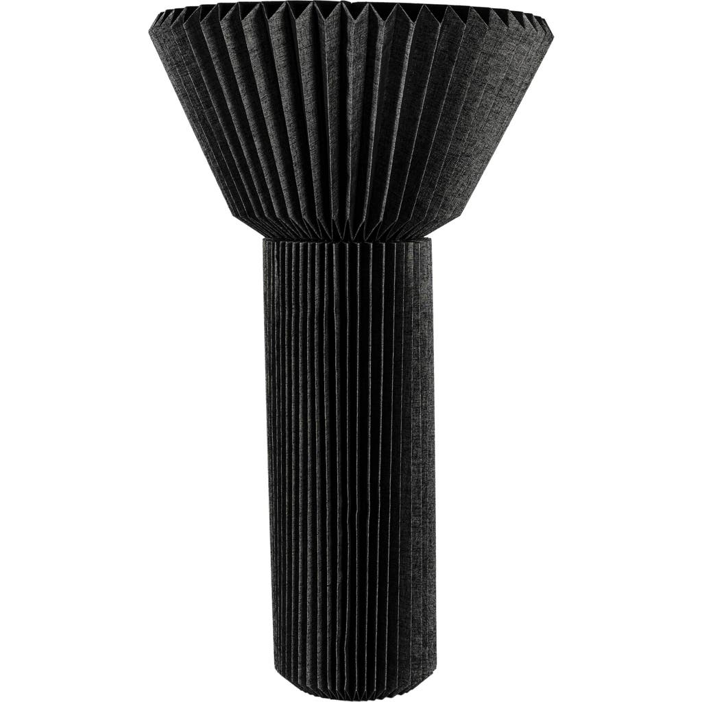Jonathan Y Archer 37" Modern Minimalist Pleated Shade Floor Lamp In Black