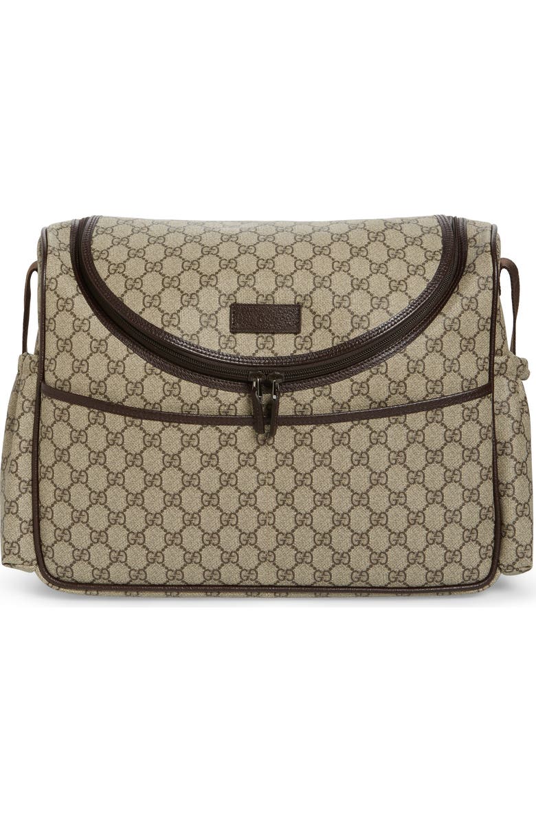 Gucci Double G Logo Diaper Bag, Main, color,