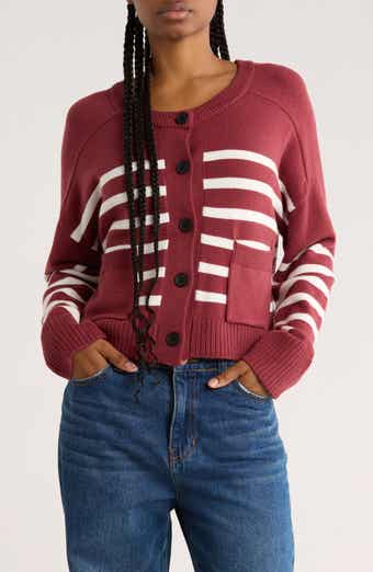 Vigoss Stripe Pocket Cardigan