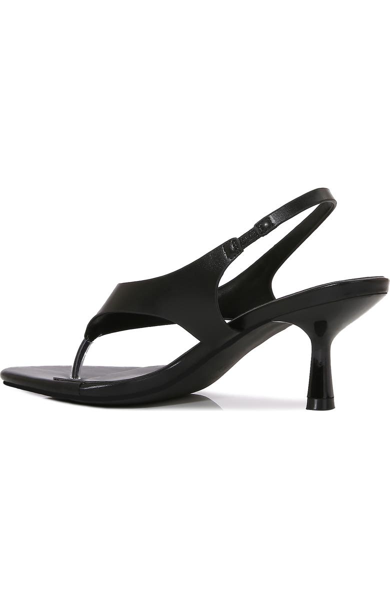 BERNESS Freddy Kitten Heel Thong Sandal, Alternate, color, Black Pu